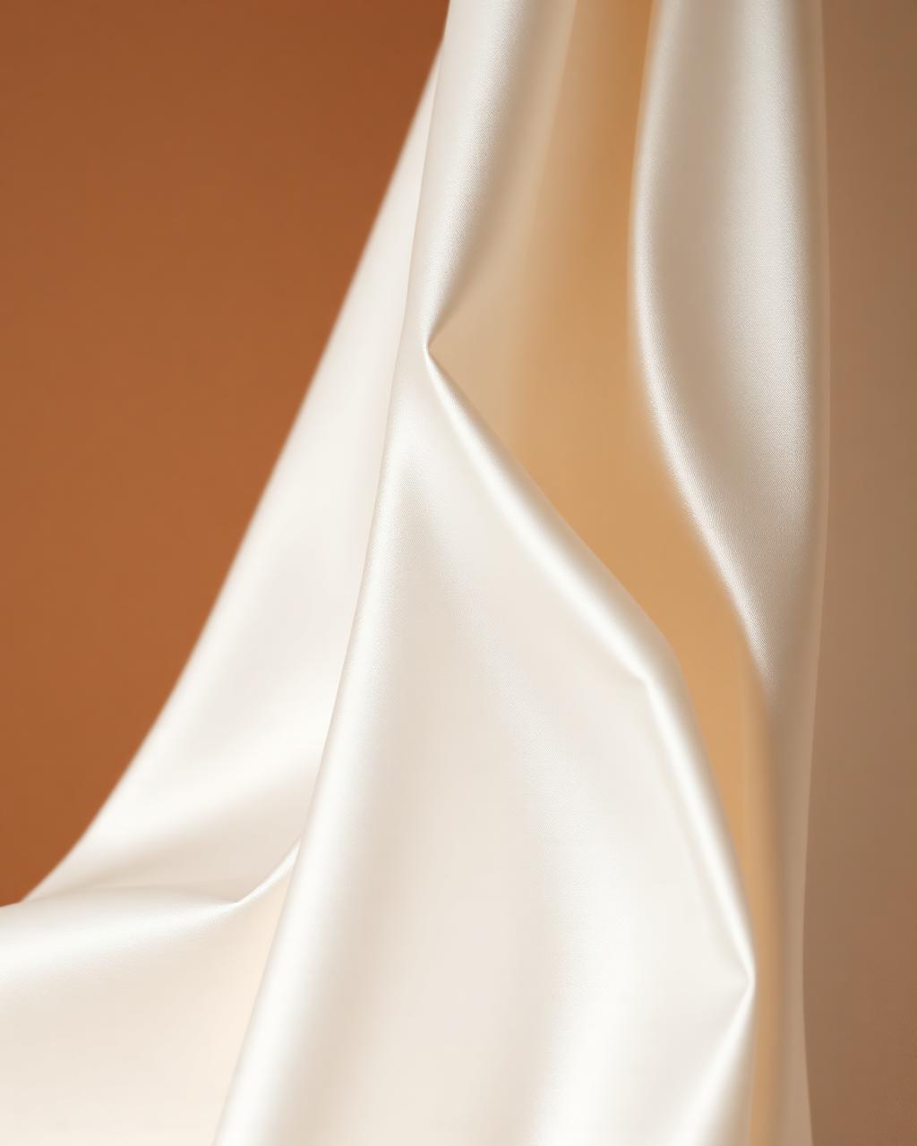 Tela Satén Novia color Blanco